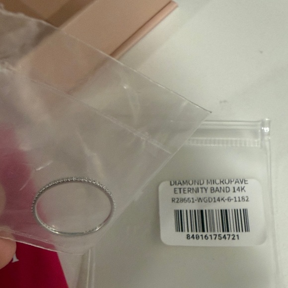 Adina Eden Diamond Band 14K White Gold Ring - Picture 6 of 8